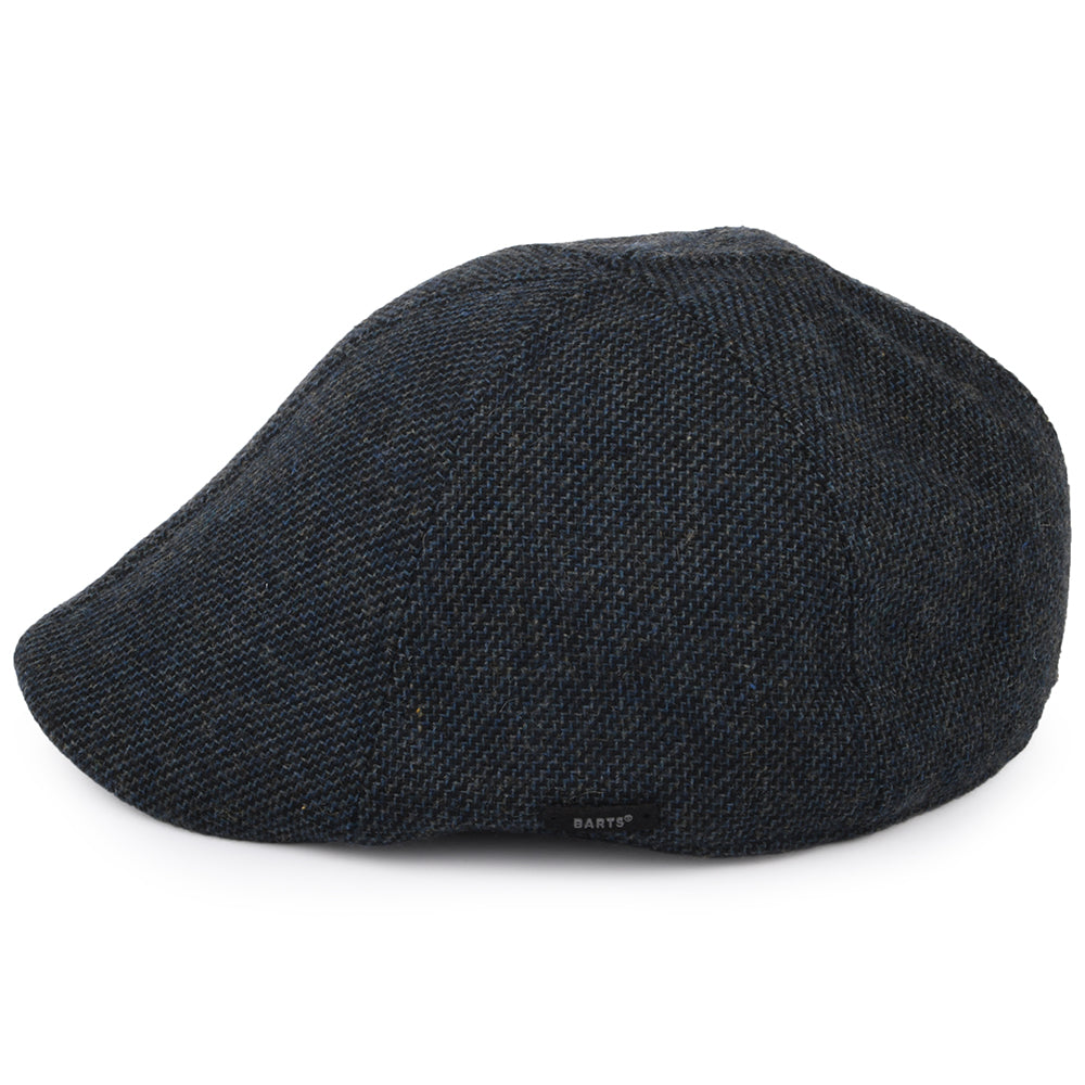 Barts Hats Mr. Mitchell Duckbill Flat Cap - Navy Blue