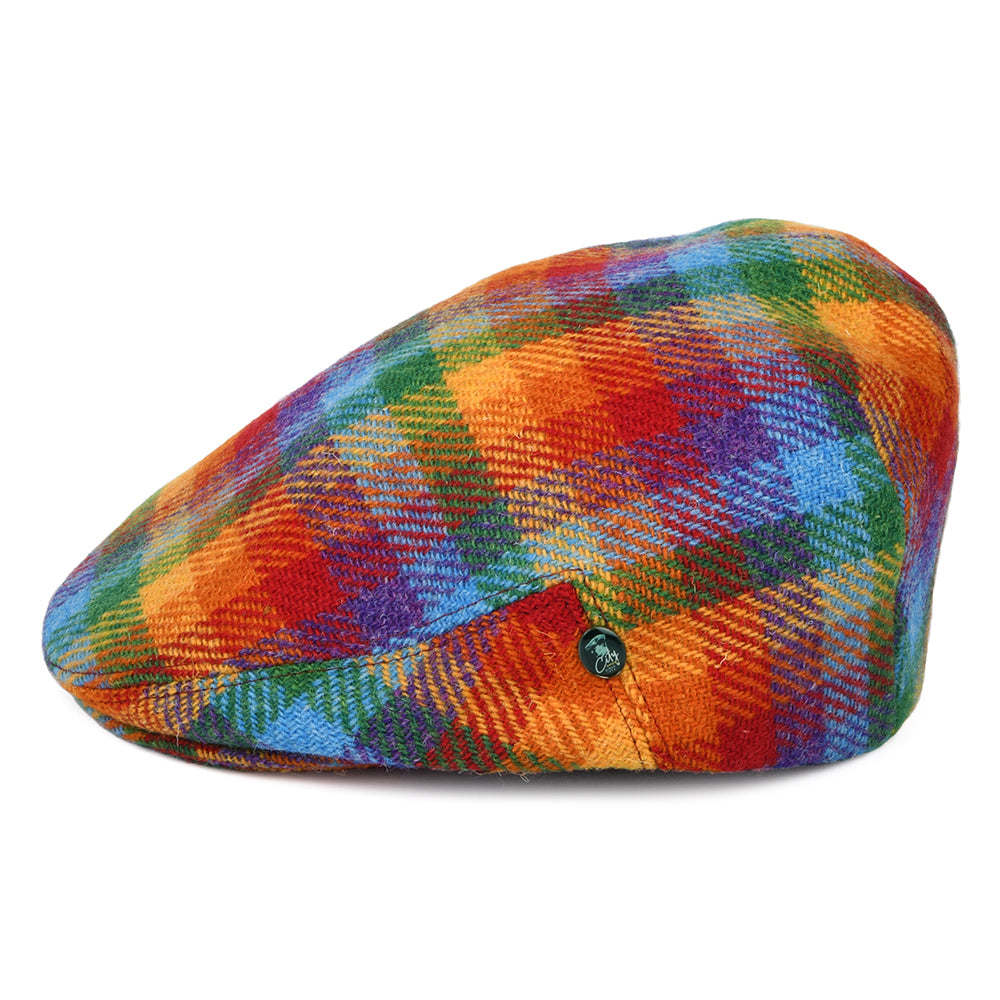 City Sport HARRIS TWEED Pride Flat Cap - Rainbow