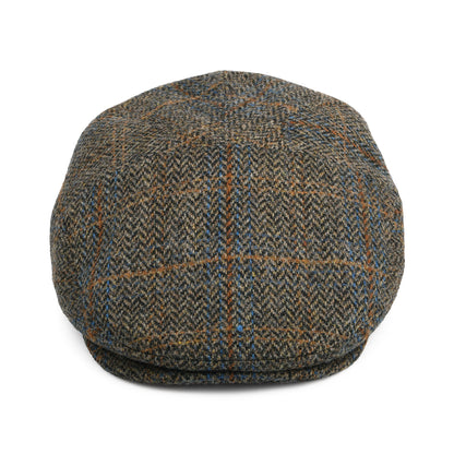 Bailey Hats Lou Plaid Wool Blend Flat Cap - Oak-Multi