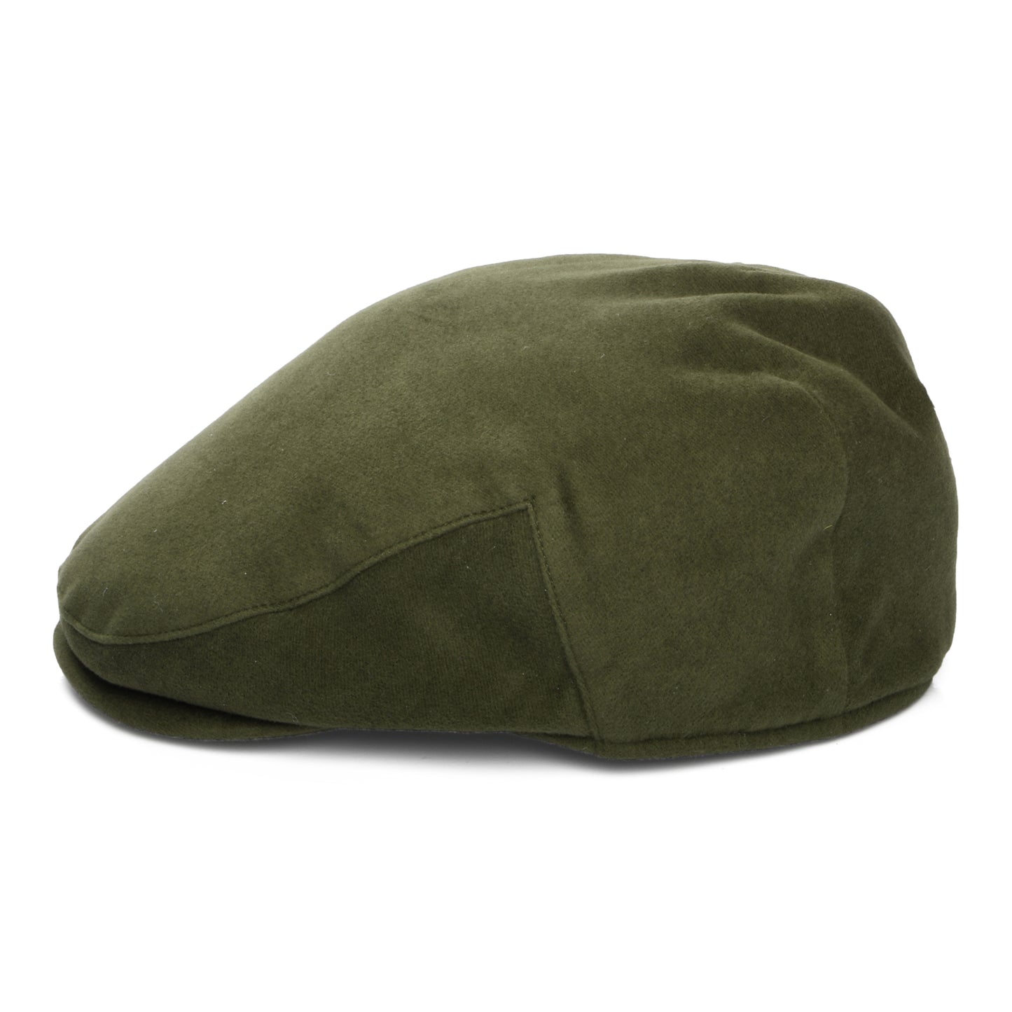 Failsworth Hats Moleskin Waterproof Flat Cap - Olive