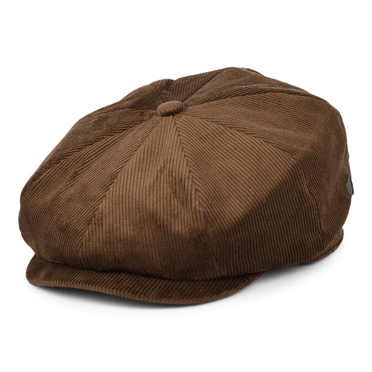 Brixton Hats Brood Corduroy Baggy Newsboy Cap - Brown