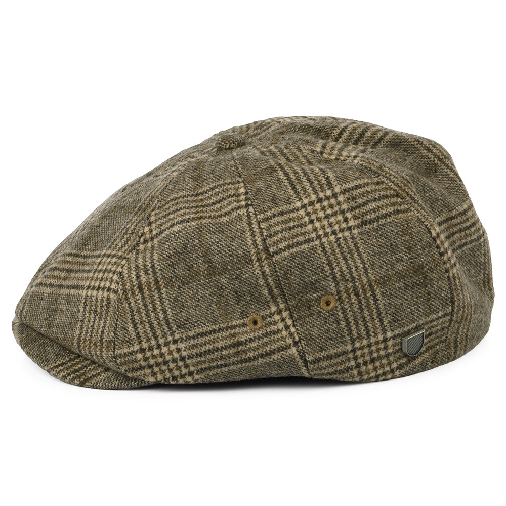 Brixton Hats Brood Plaid Lightweight Newsboy Cap - Sand-Oat