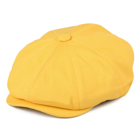 Christys Cotton 8 Piece Newsboy Cap - Yellow