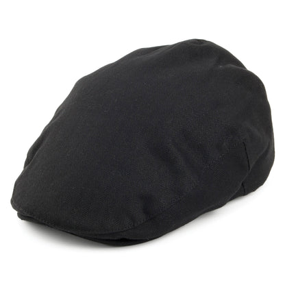 Brixton Hats Classic Hooligan Herringbone Flat Cap - Black