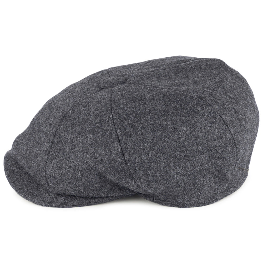 Christys Hats Melton Wool Newsboy Cap - Grey