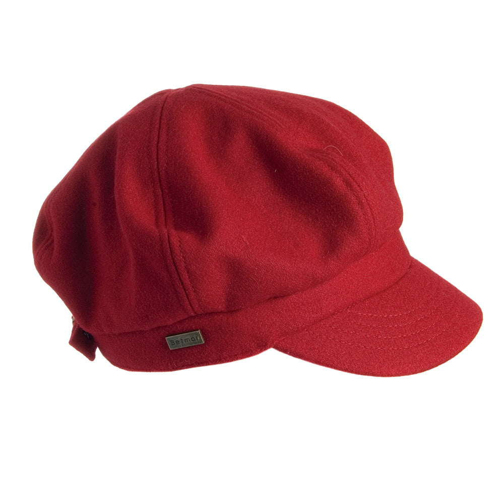 Betmar Hats Boy Meets Girl Newsboy Cap - Red