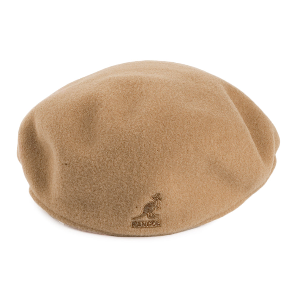 Kangol 504 Wool Flat Cap - Camel