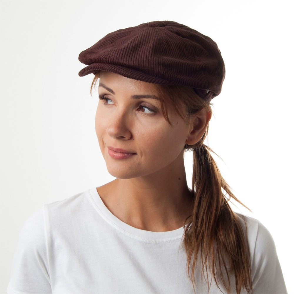 Jaxon & James Corduroy Newsboy Cap - Brown