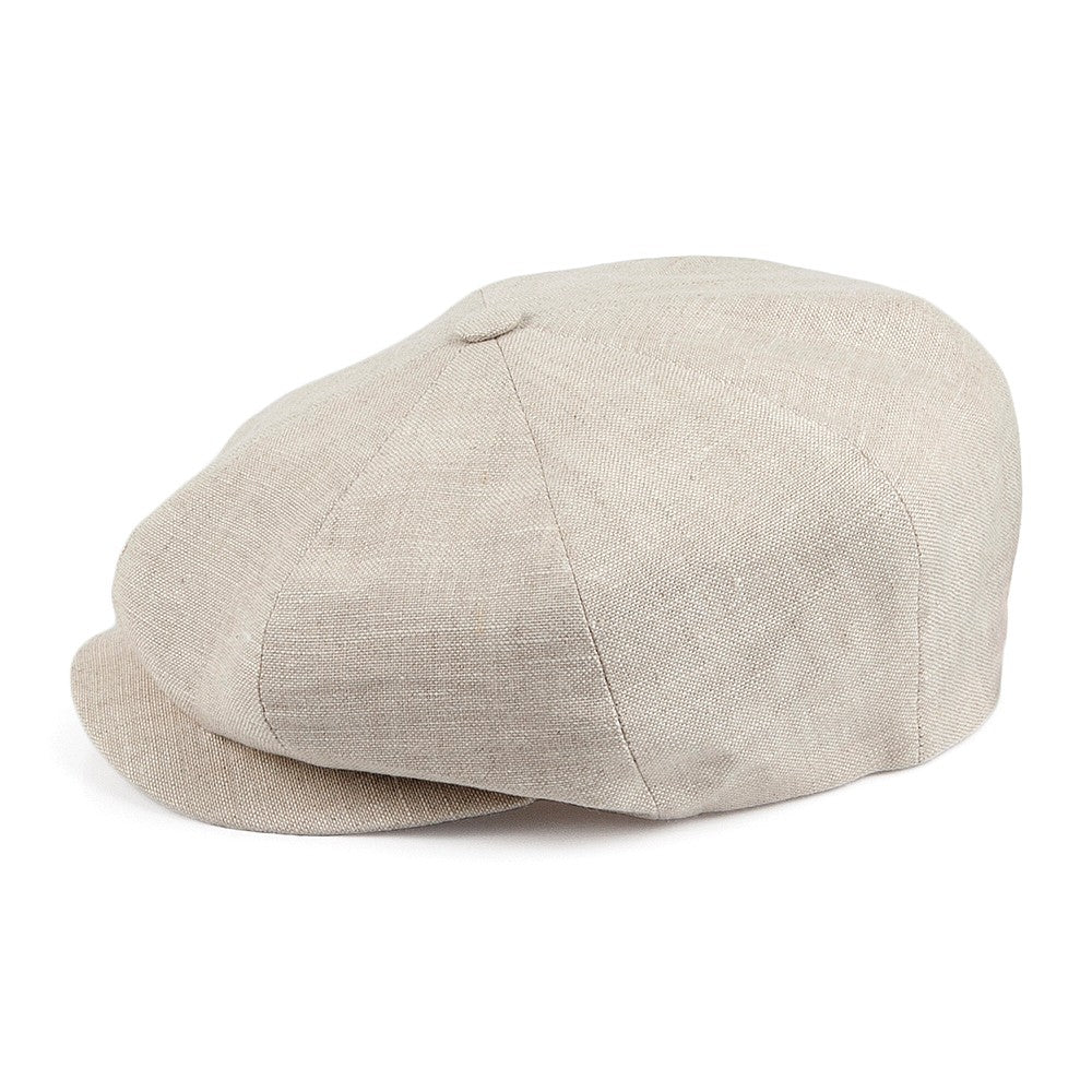 City Sport Linen Newsboy Cap - Oatmeal
