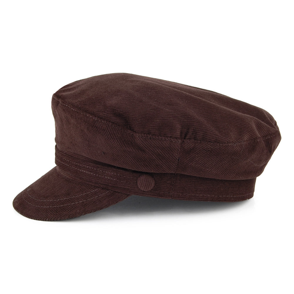 Jaxon & James Corduroy Fiddler Cap - Brown