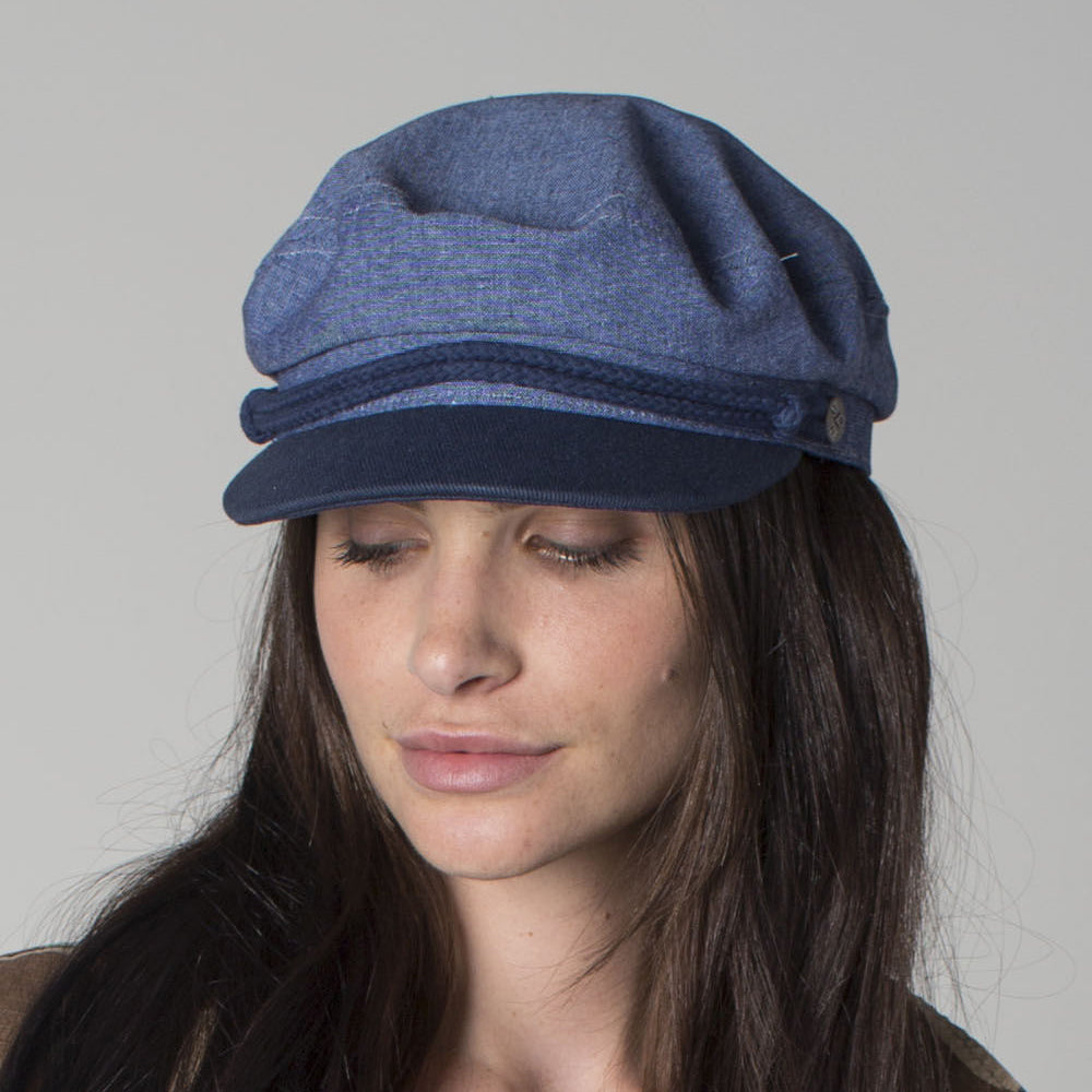 Brixton Hats Fiddler Cap - Blue-Navy