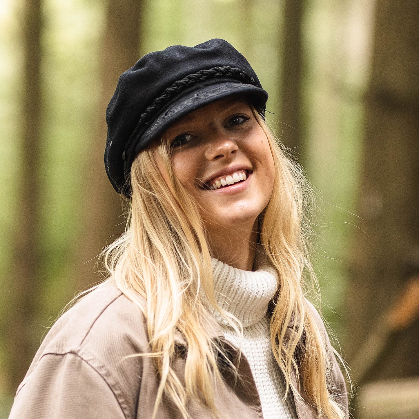 Jaxon & James Classic Wool Greek Fisherman Cap - Black