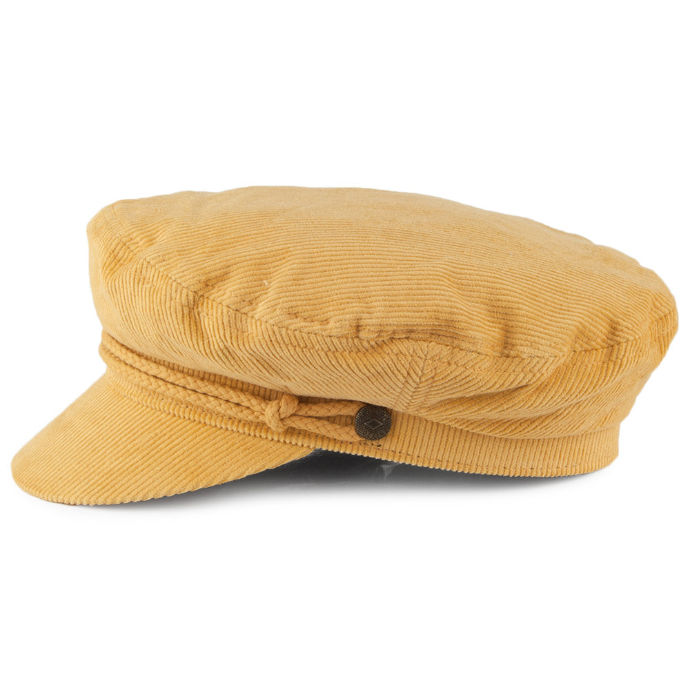 Brixton Ashland Corduroy Fiddler Cap - Mustard