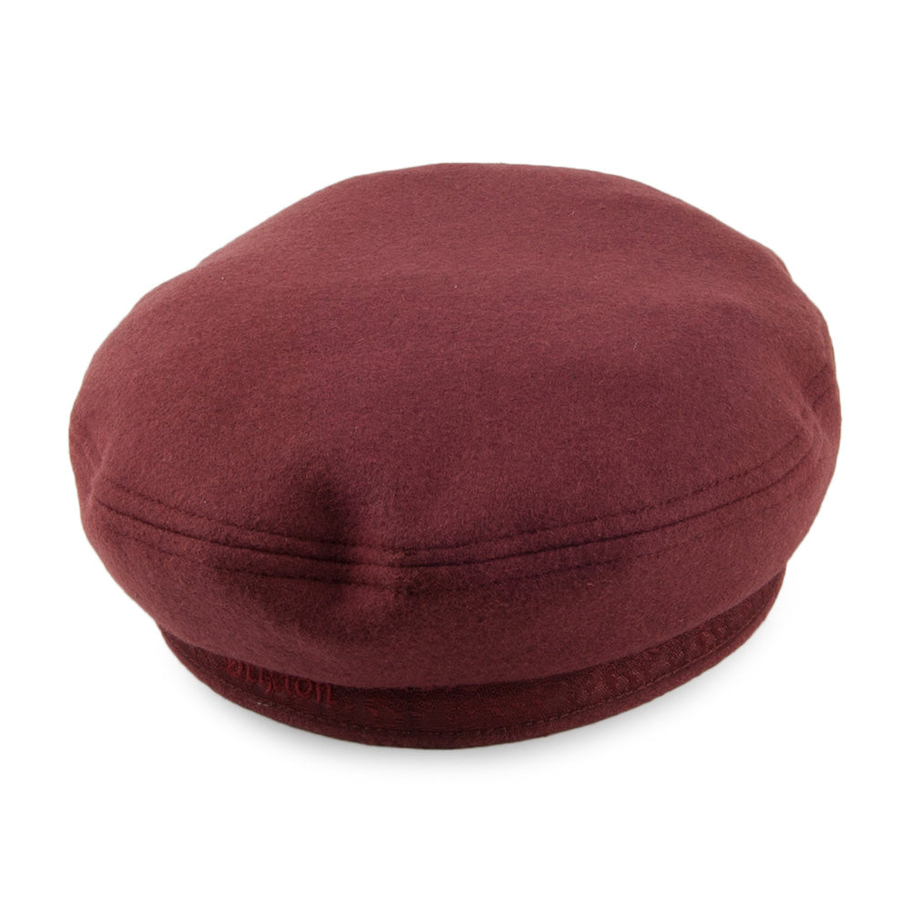 Brixton Hats Athens Fiddler Cap - Merlot