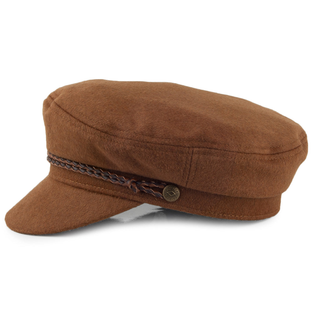 Camalya Hats Ashland Fiddler Cap - Coffee
