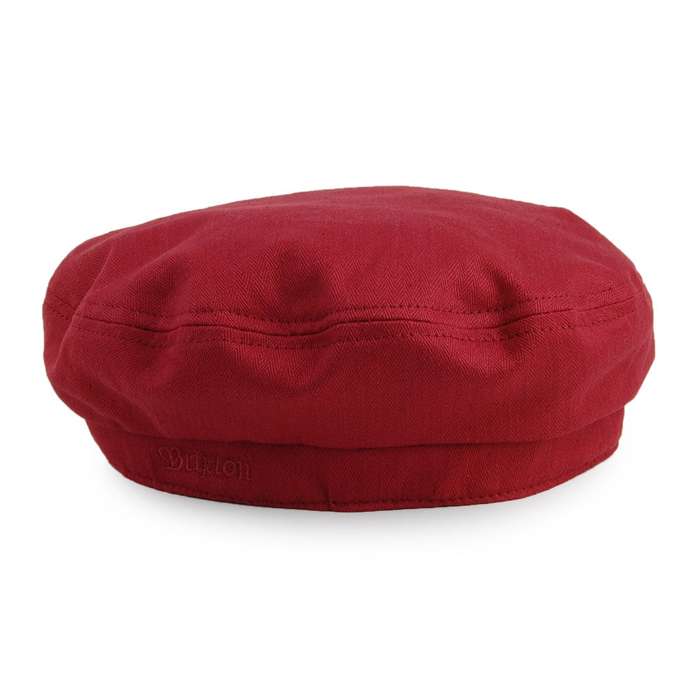 Brixton Hats Unstructured Fiddler Cap II - Burgundy