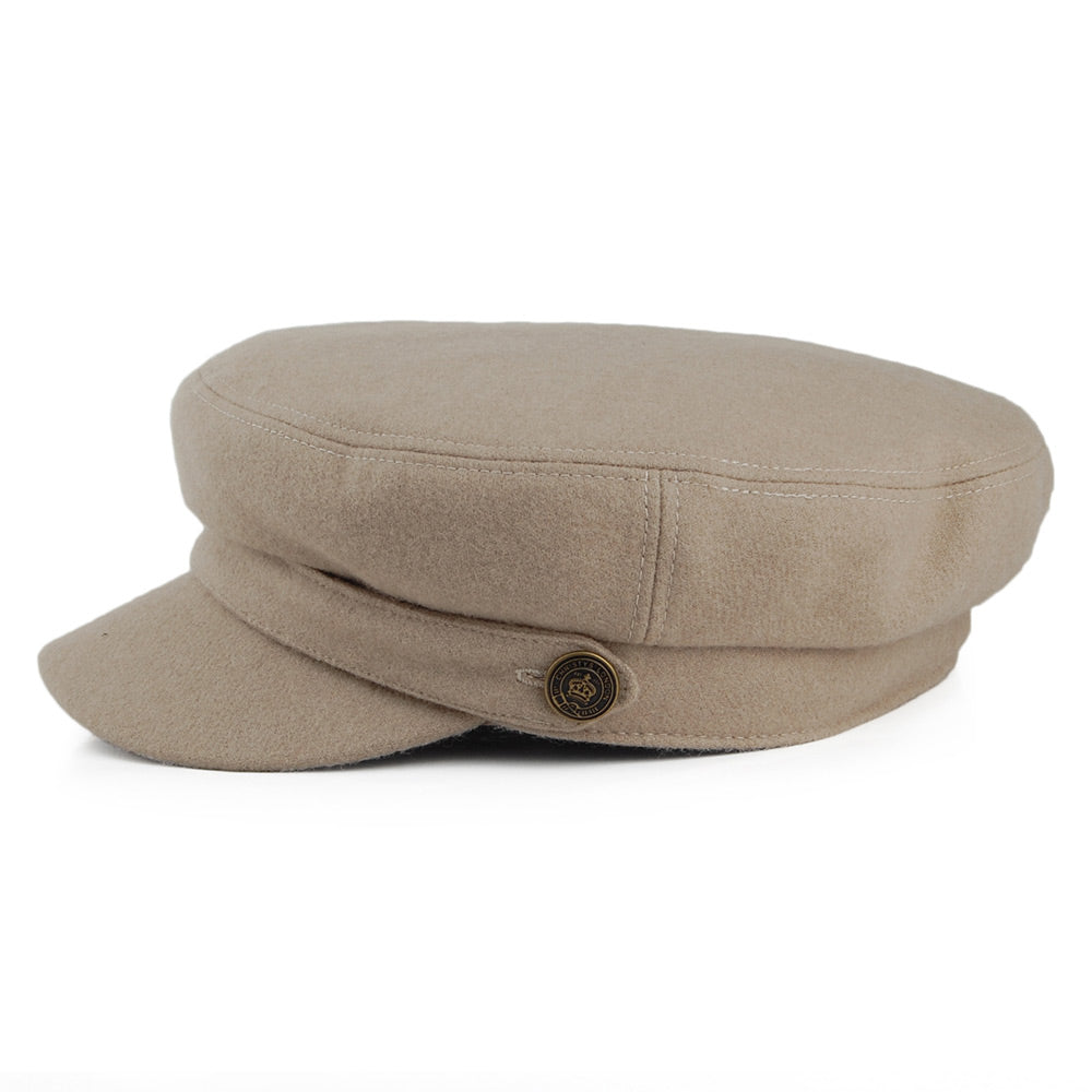 Christys Hats Joshua Ellis Wool Sateen Fiddler Cap - Mink