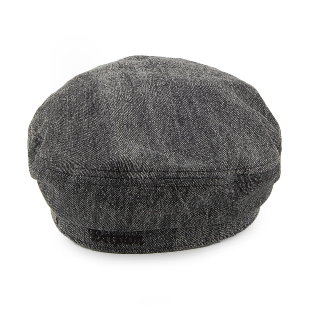 Brixton Hats Acid Wash Fiddler Cap - Washed Black