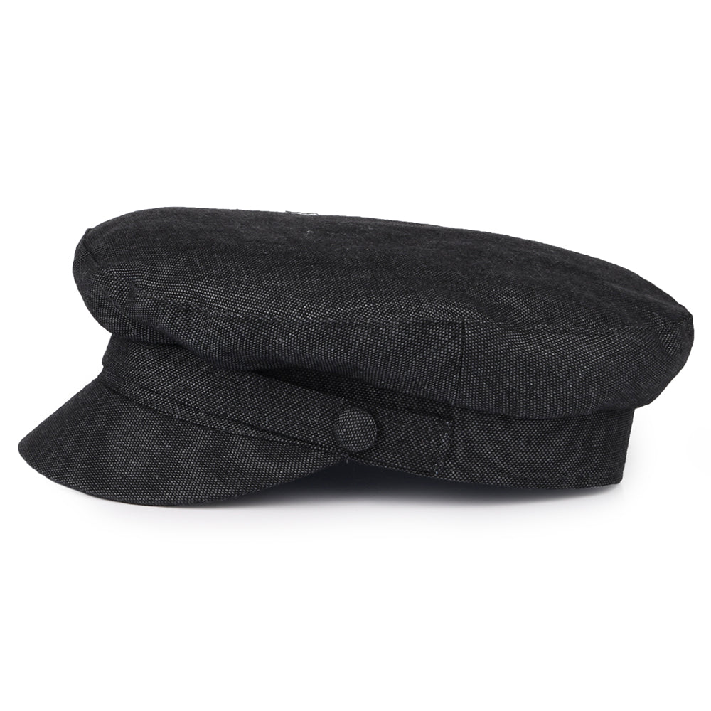 Failsworth Hats Mariner Irish Linen Fisherman Cap - Charcoal