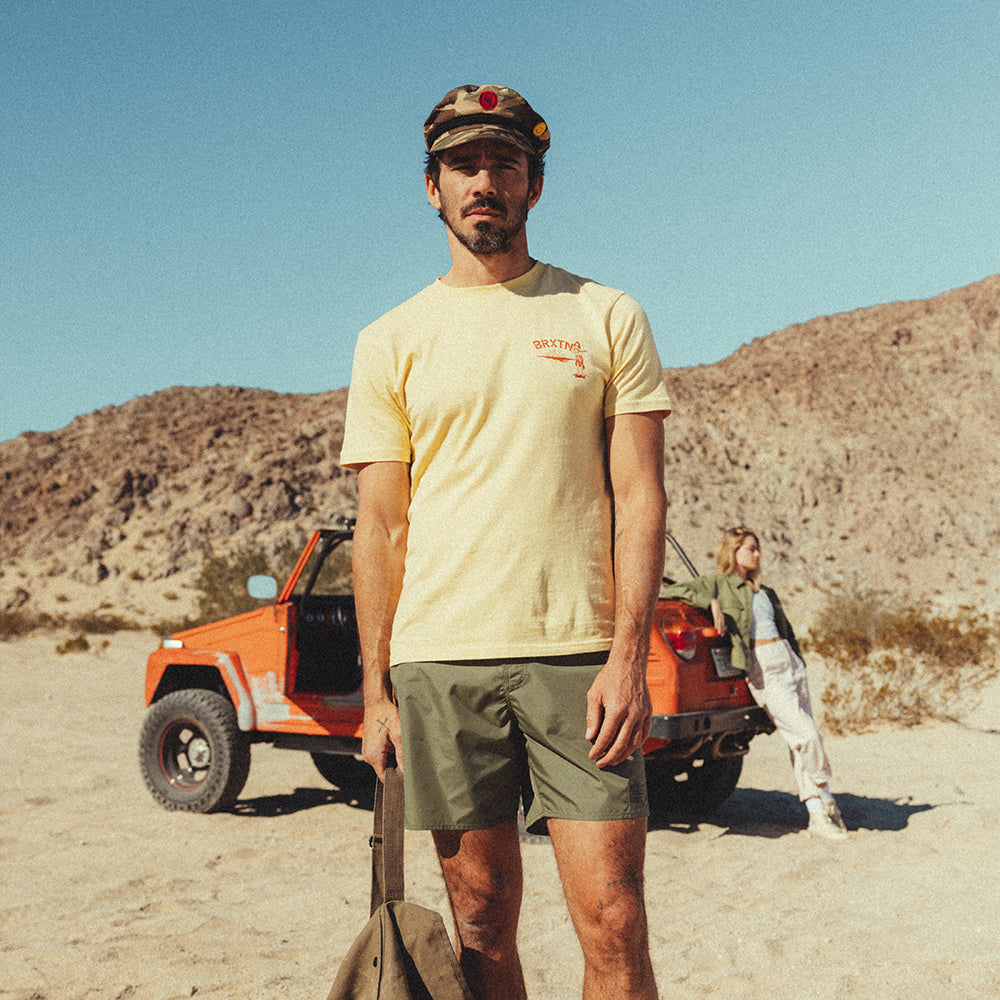 Brixton Hats Cotton Fiddler Cap - Camouflage