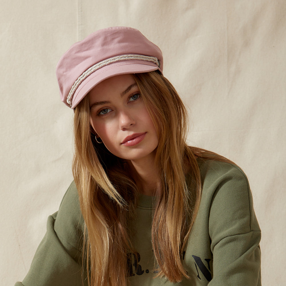 Brixton Hats Cotton Fiddler Cap - Pink