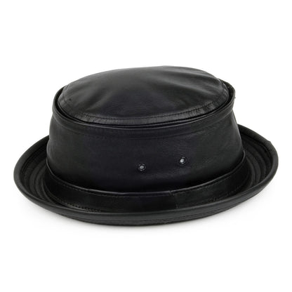 New York Hat Company Leather Bucket Hat - Black