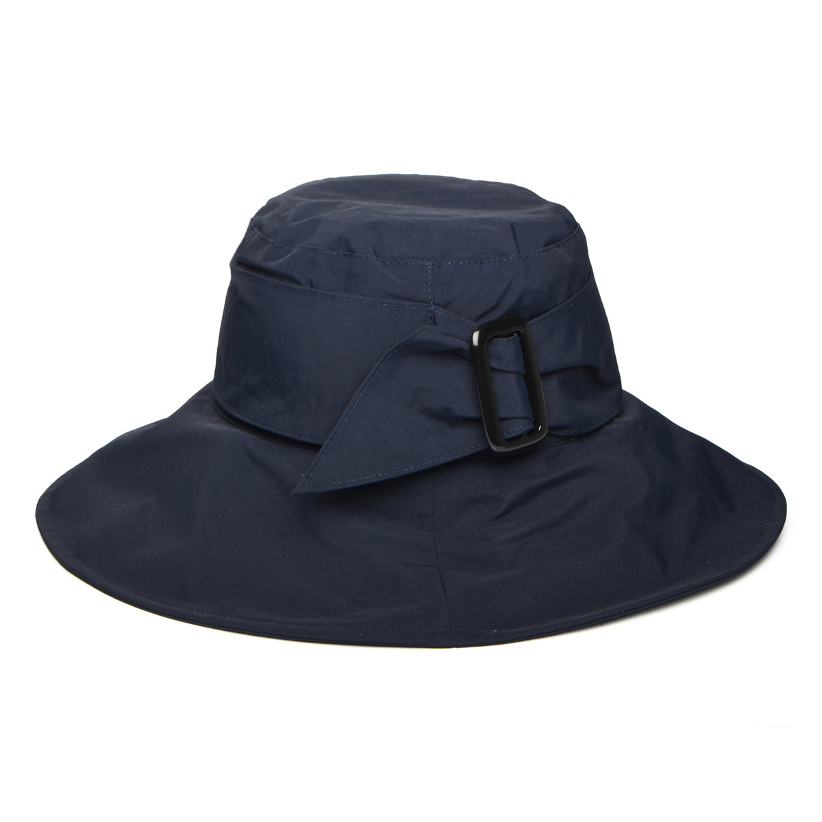 Whiteley Hats Water Resistant Rain Hat with Buckle - Navy Blue