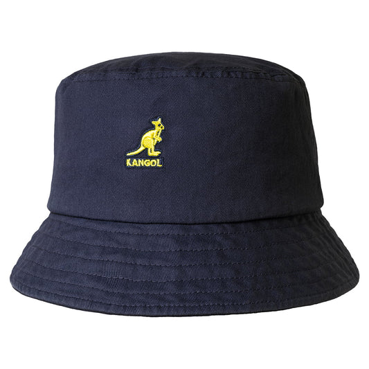 Kangol Washed Cotton Bucket Hat - Navy