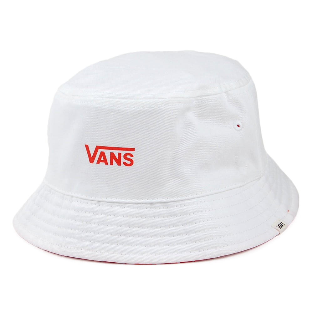 Vans Hats Delux Hankley Reversible Bucket Hat - Red-White