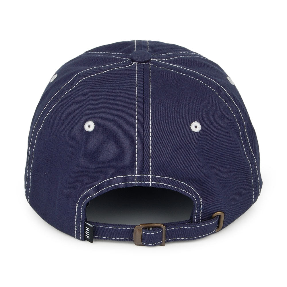 HUF Peaking Curved Visor Baseball Cap - Washed Navy