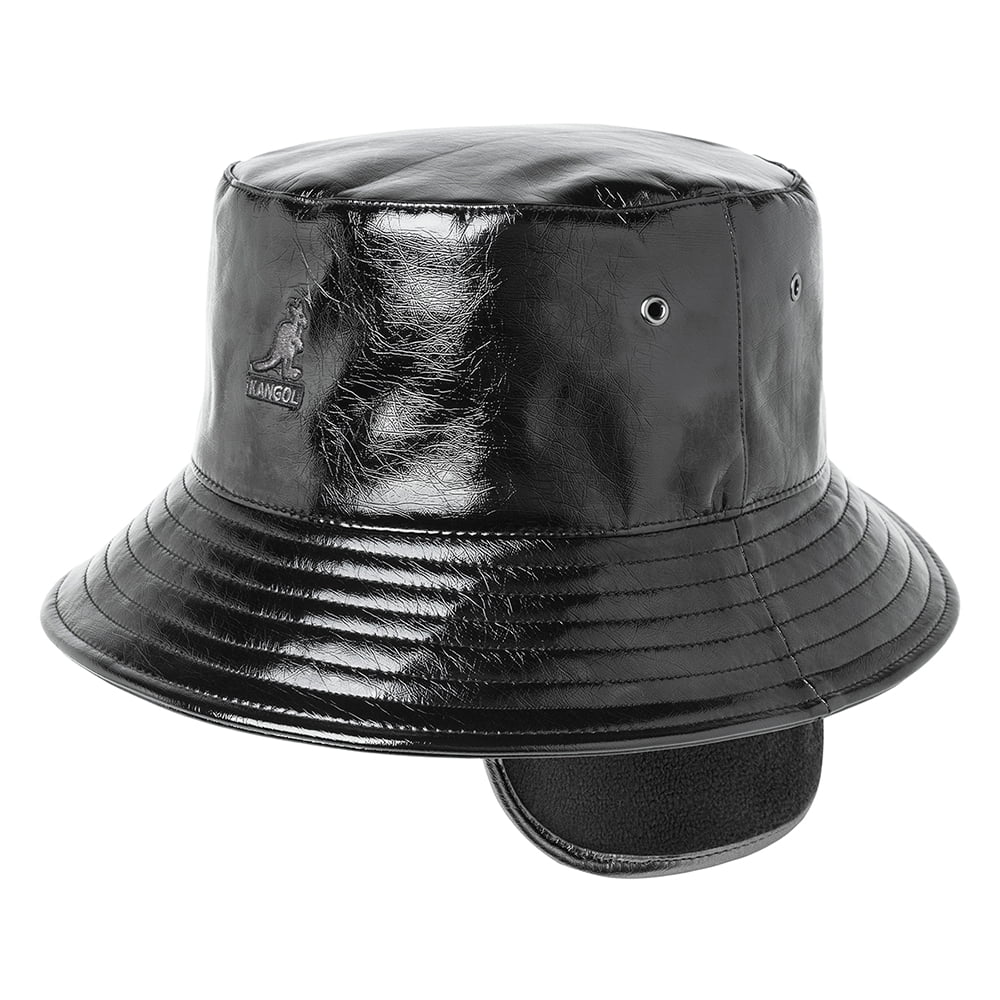 Kangol Future Bucket Hat with Earflaps - Black