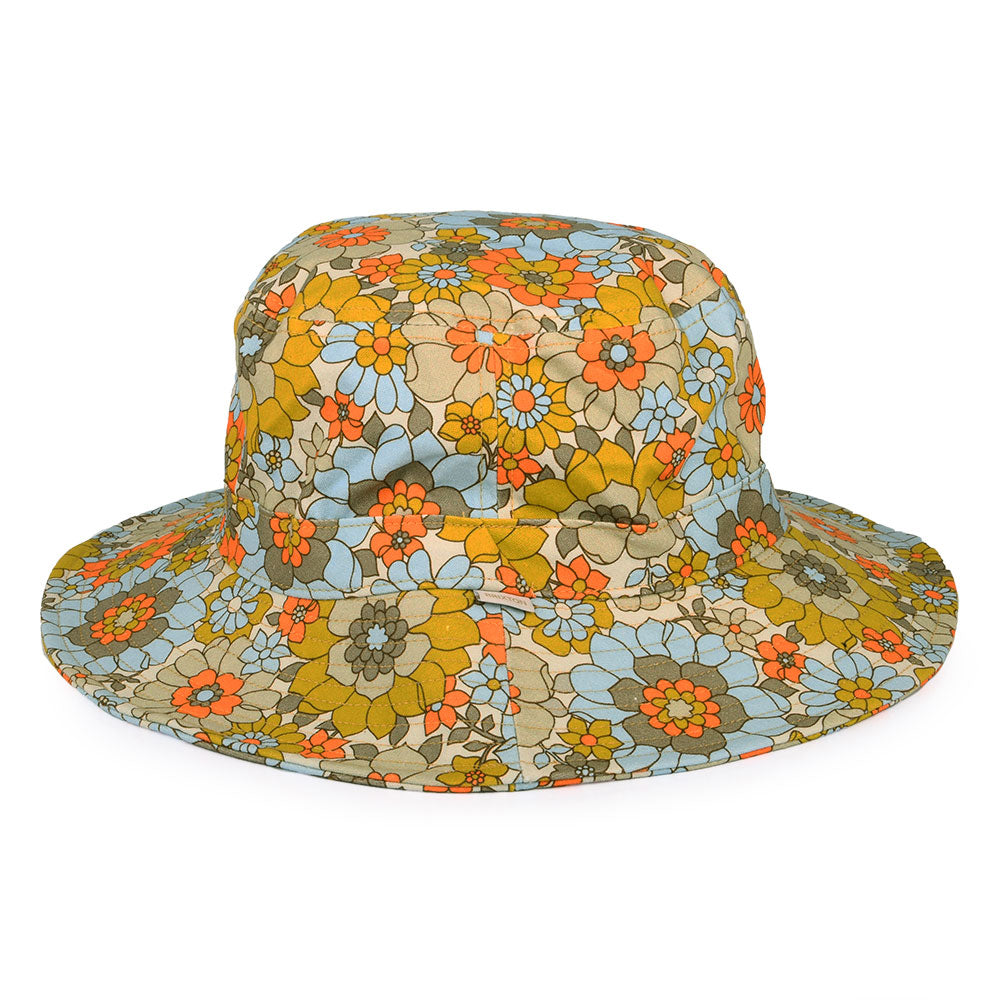 Brixton Hats Petra Mod Floral Packable Bucket Hat - Multi-Coloured