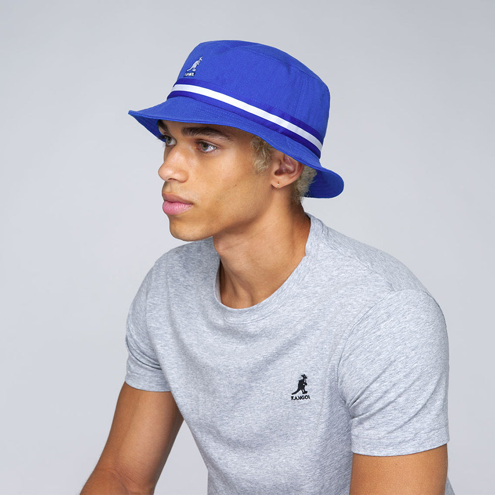 Kangol Stripe Lahinch Bucket Hat - Blue