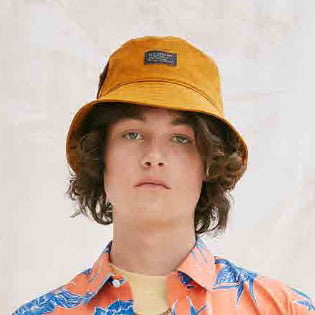 Levi's Hats No Horse Pull Logo Patch Pocketed Bucket Hat - Khaki