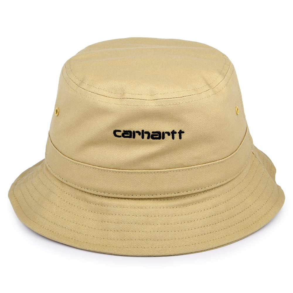 Carhartt WIP Hats Cotton Canvas Script Bucket Hat - Light Brown