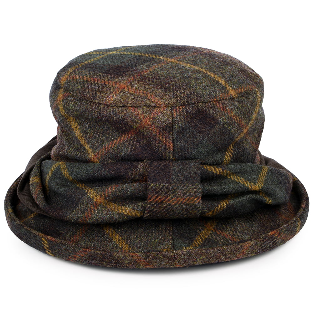 Failsworth Hats British Wool Tartan Bucket Hat - Green-Multi