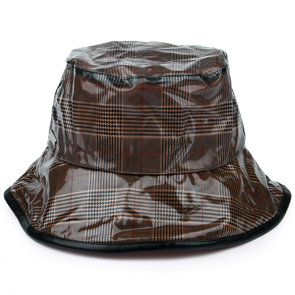 Seeberger Hats Vinyl Rain Bucket Hat - Camel