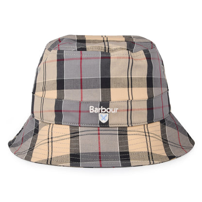 Barbour Hats Tartan Cotton Bucket Hat - Olive-Multi