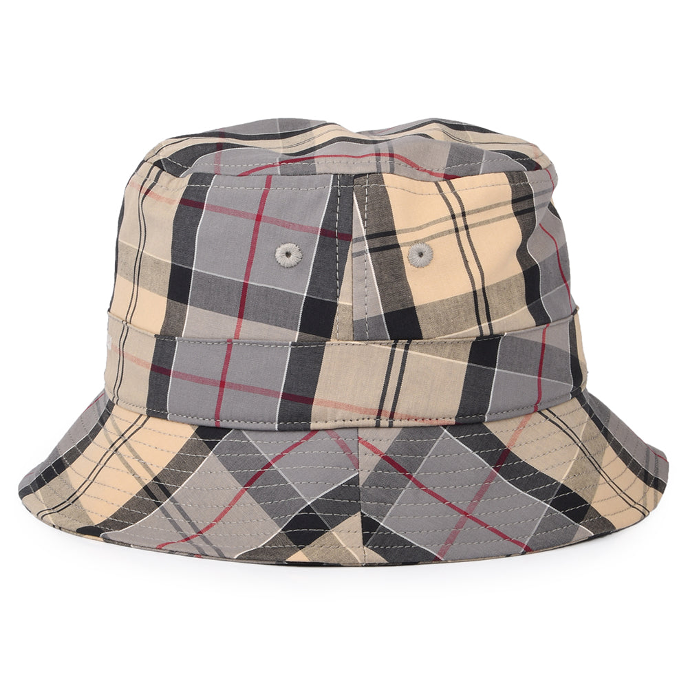 Barbour Hats Tartan Cotton Bucket Hat - Olive-Multi