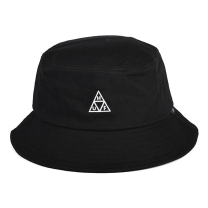 HUF Essentials Triple Triangle Cotton Bucket Hat - Black