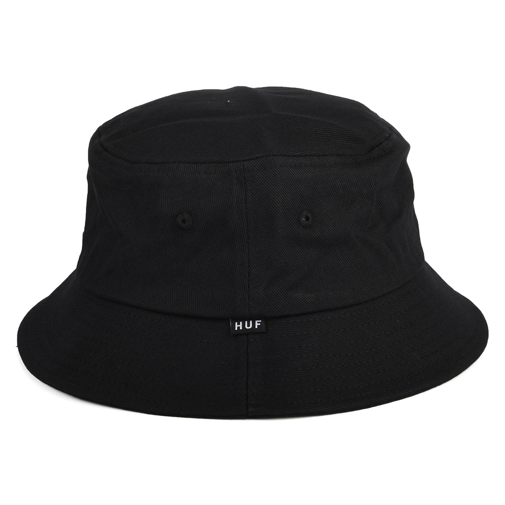 HUF Essentials Triple Triangle Cotton Bucket Hat - Black