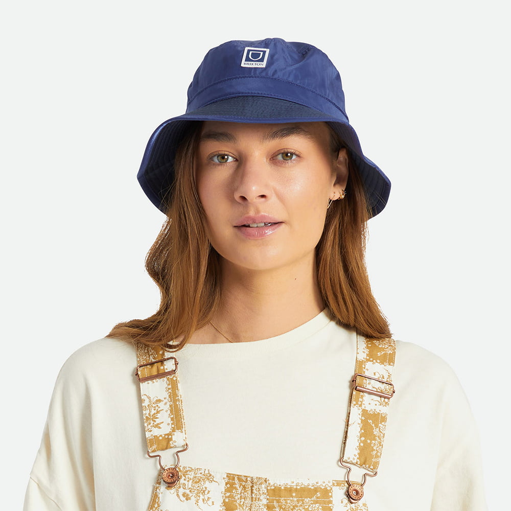 Brixton Hats Beta Packable Bucket Hat - Navy Blue