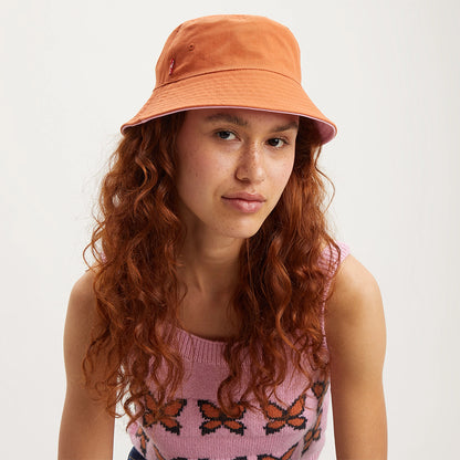 Levi's Hats Womens Reversible Bucket Hat - Orange-Pink