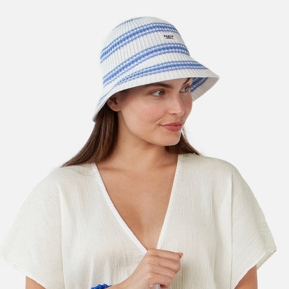 Barts Hats Fijis Recycled Bucket Hat - White-Blue