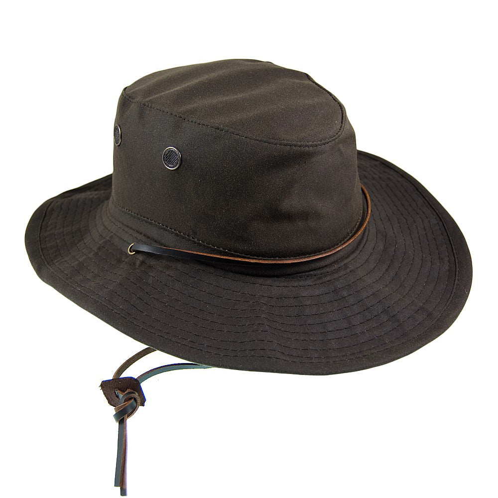 Dorfman Pacific Hats Oilcloth Boonie Hat - Brown