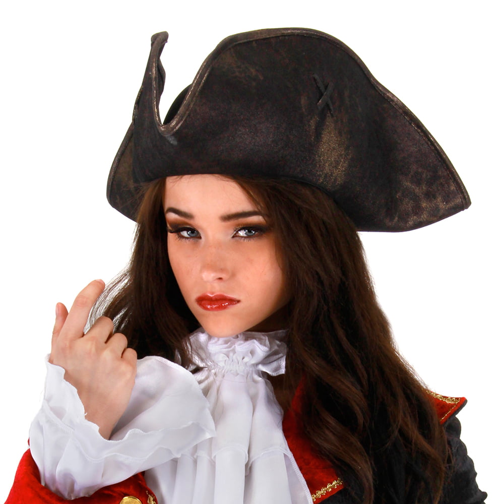 Fancy Dress Hat - Elope Scallywag Pirate Tricorn Hat