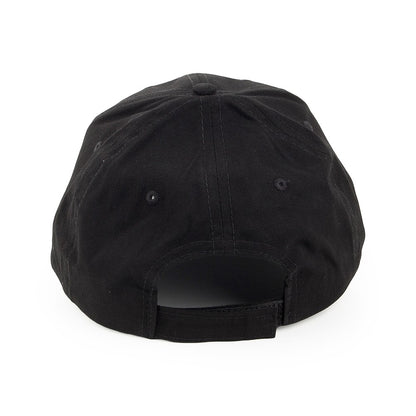 Brushed Cotton Baseball Cap - Black