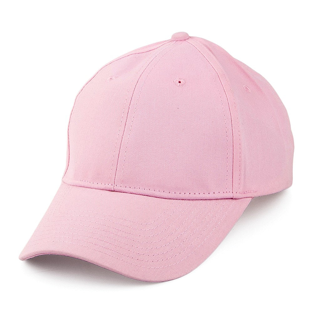 Brushed Cotton Baseball Cap - Pink