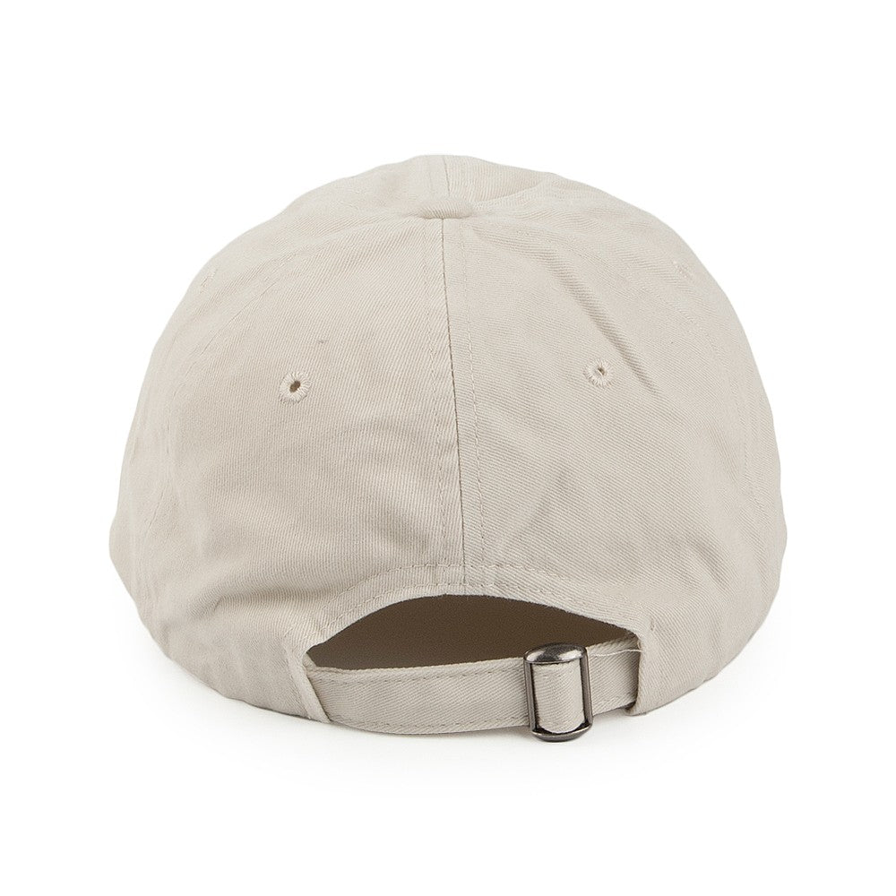 Washed Cotton Baseball Cap - Beige