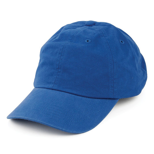 Washed Cotton Baseball Cap - Royal Blue